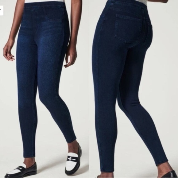 Spanx Women’s Jean-ish Ankle Leggings Jeggings Jeans Size Medium M y2k F - Picture 1 of 11